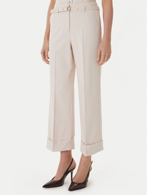 Guess Spodnie materiałowe W6GB17 W1894 Beżowy Regular Fit