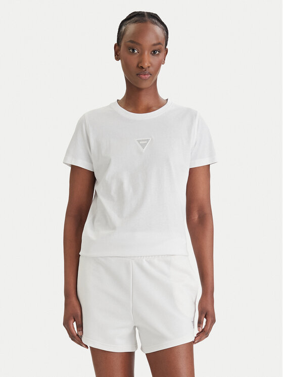 Guess T-Shirt W6GI10 K3025 Biały Regular Fit