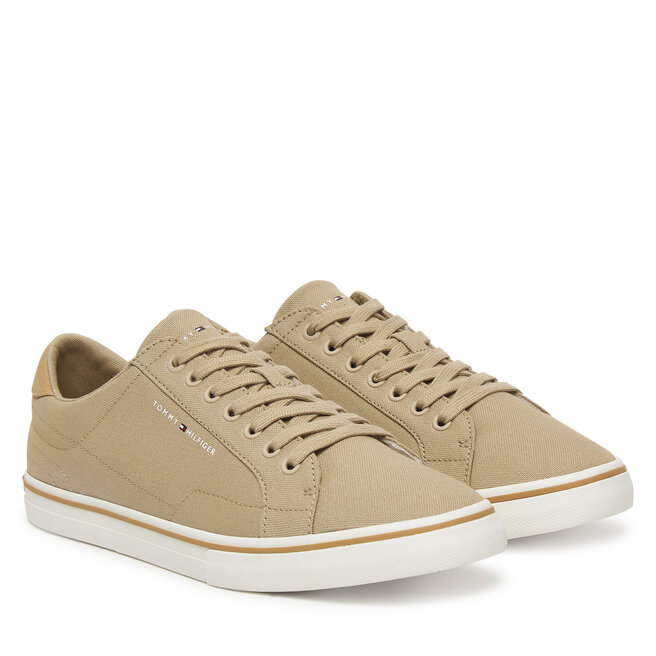 Tenisówki Tommy Hilfiger Vulc Core Long Lace FM0FM05688 Beżowy