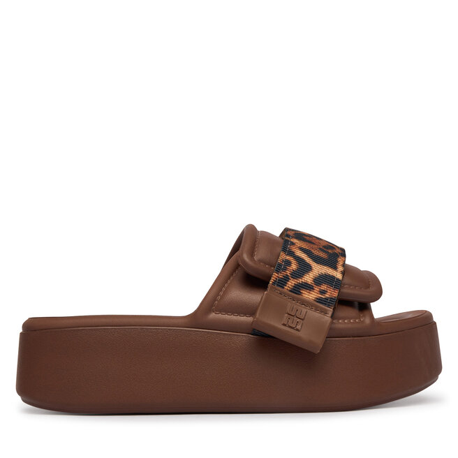 Klapki Melissa Melissa Free Fuzzy Slide Platform Ad 37835 Brązowy
