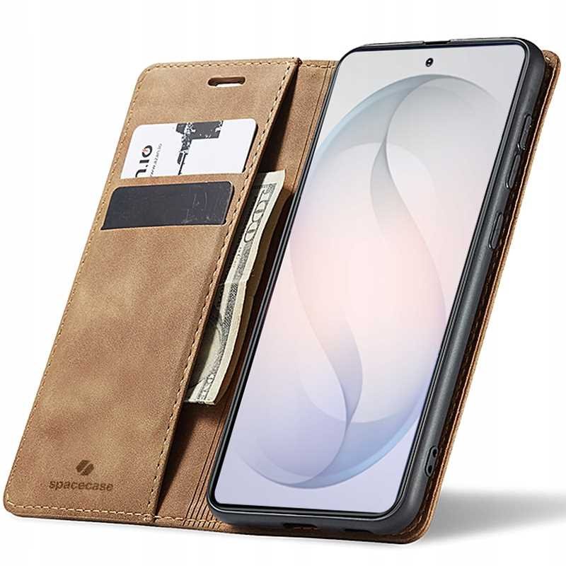 Spacecase Etui Wallet Galaxy S26 light brown