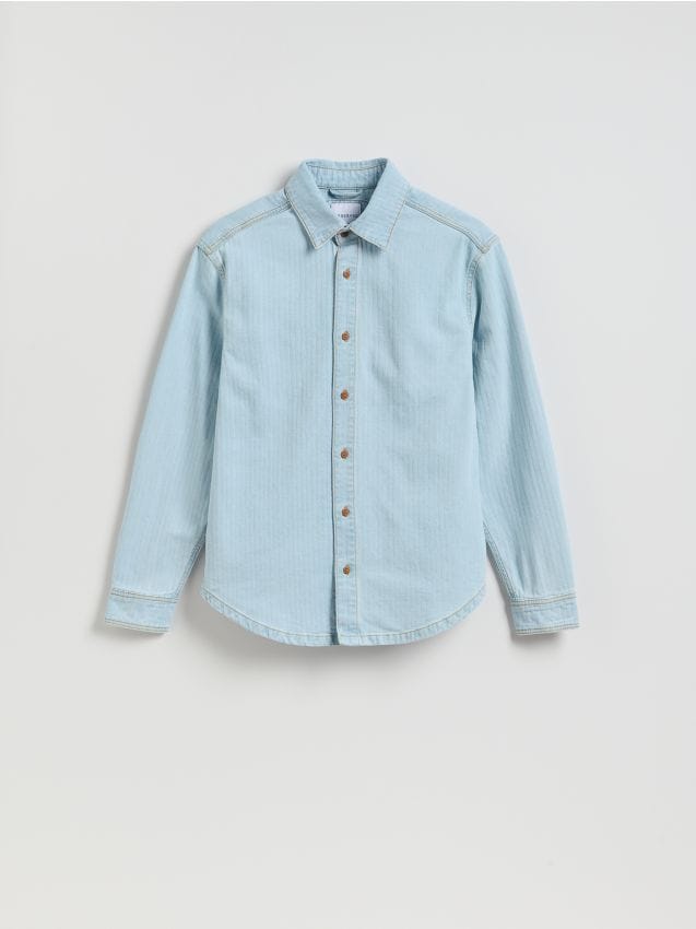 Reserved - Jeansowa koszula regular fit - niebieski