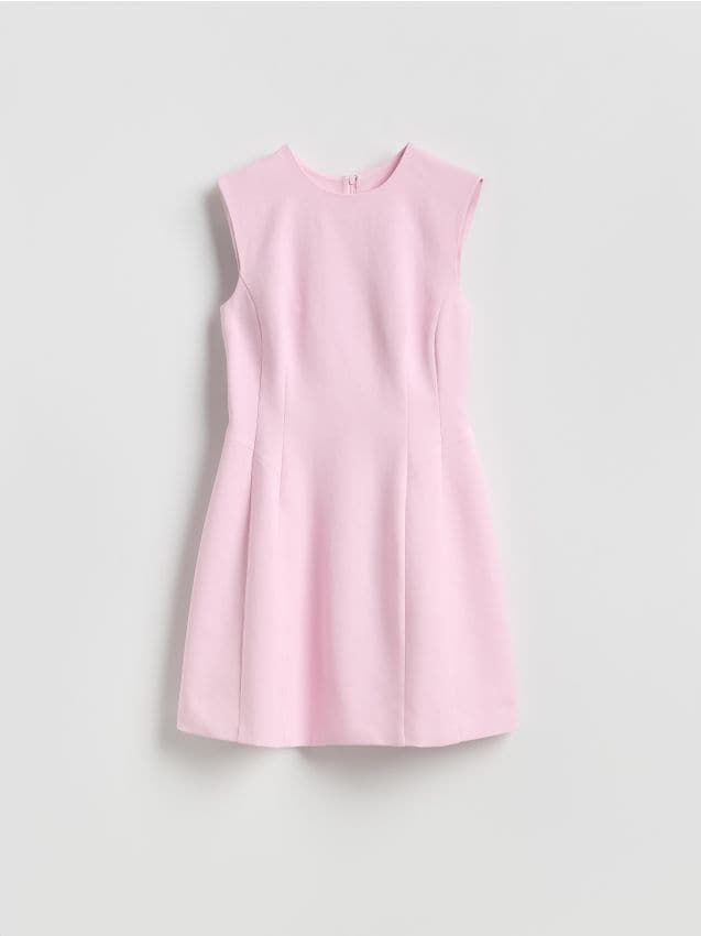 Reserved - Sukienka mini - pastelowy róż