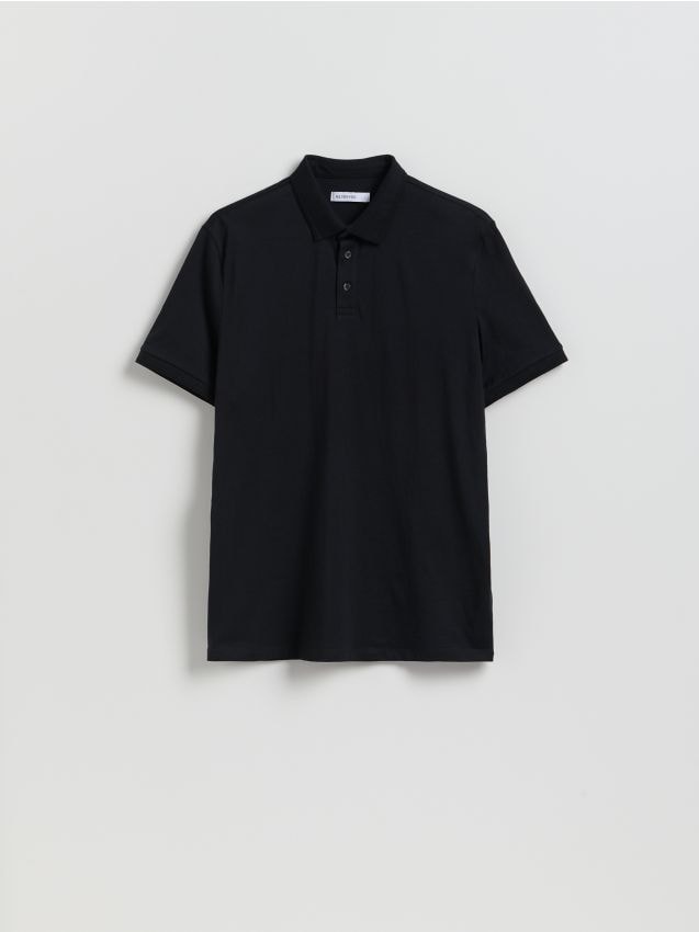 Reserved - Koszulka polo regular fit - czarny