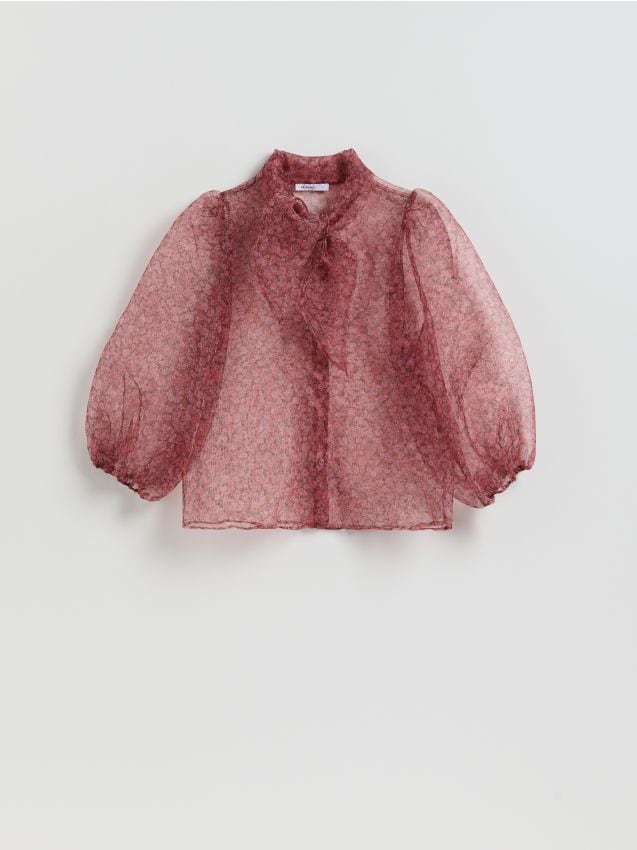 Reserved - Prześwitująca bluzka - wielobarwny