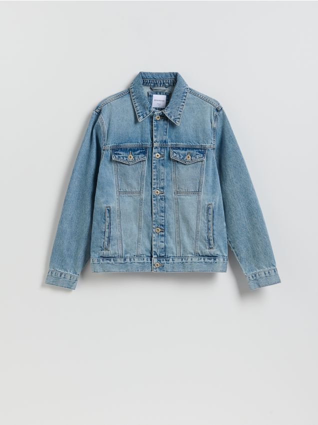 Reserved - Jeansowa kurtka - niebieski