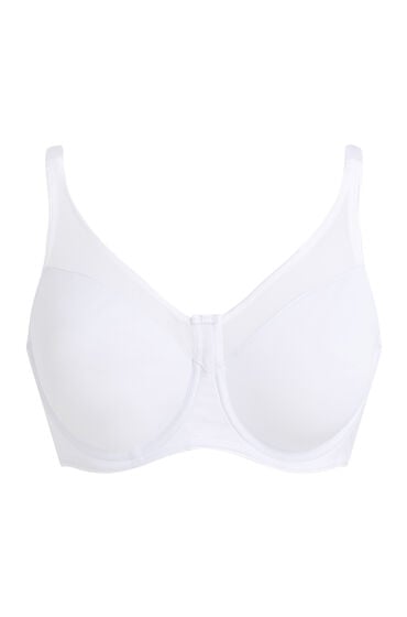 Hunkemöller Nieusztywniany biustonosz minimizer z fiszbinami Nina Biały