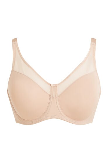 Hunkemöller Nieusztywniany biustonosz minimizer z fiszbinami Nina Beżowy
