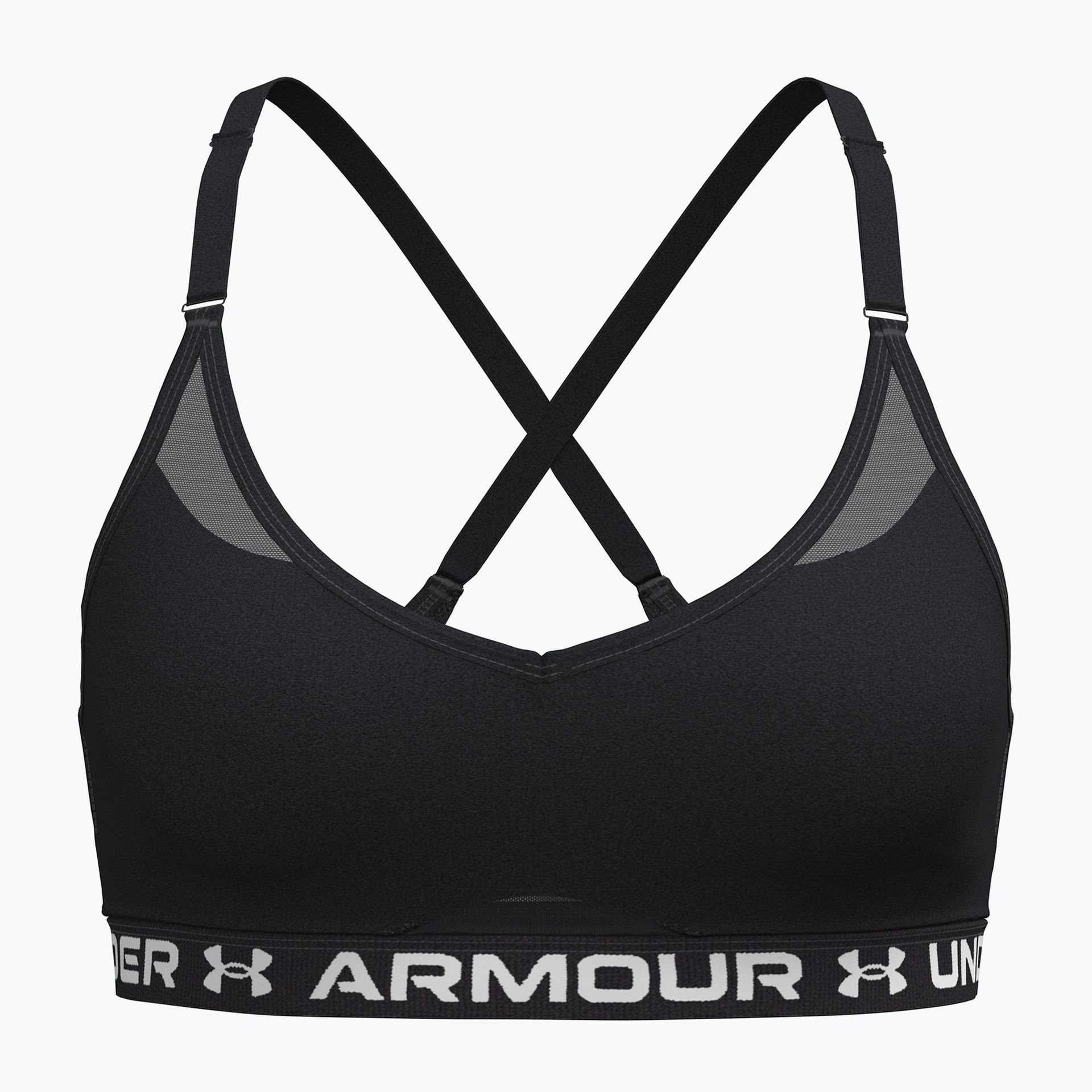Biustonosz treningowy Under Armour Crossback Low ultimate black/white WYSYŁKA W 24H 30 DNI NA ZWROT