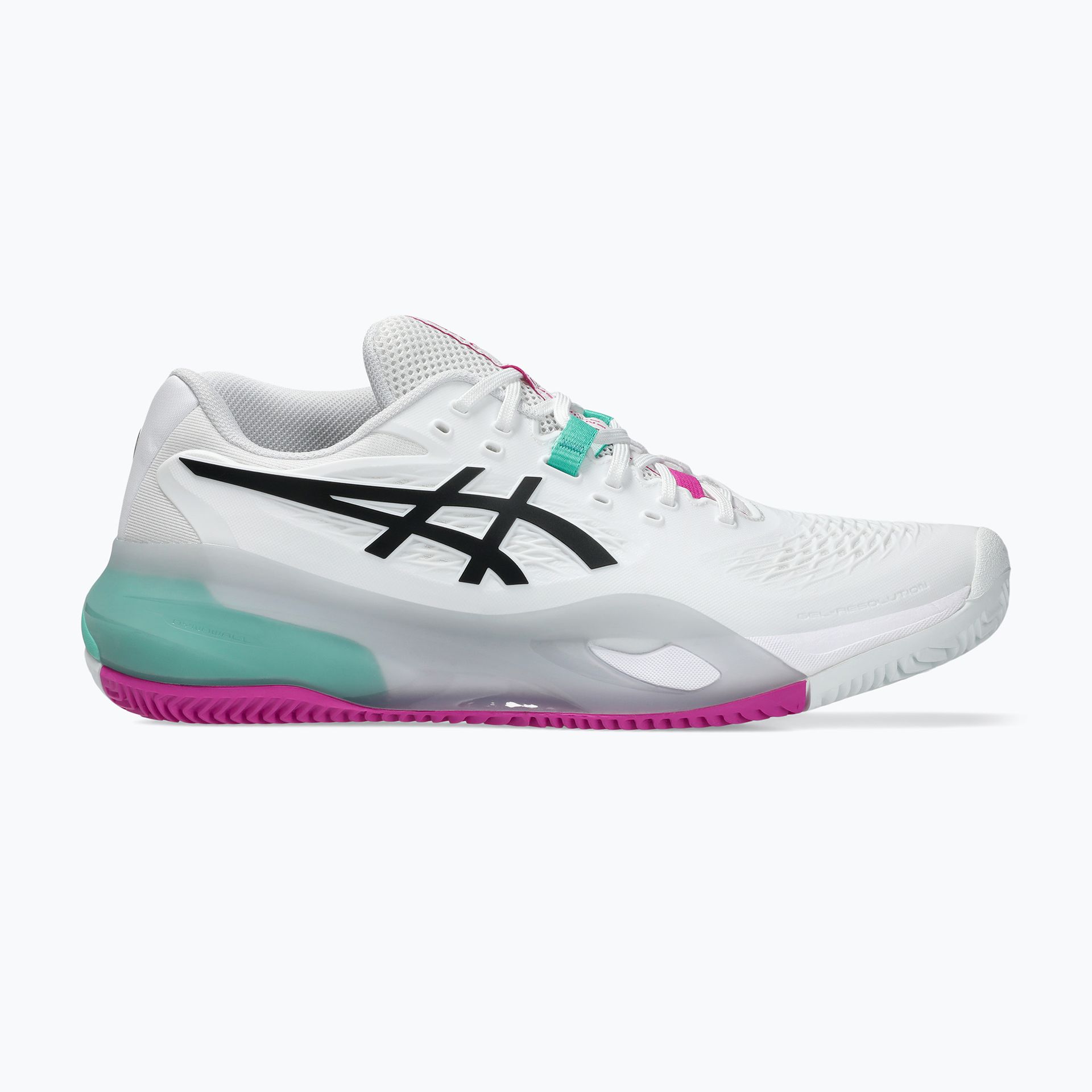 Buty do tenisa męskie ASICS Gel-Resolution X Clay white/aurora green WYSYŁKA W 24H 30 DNI NA ZWROT