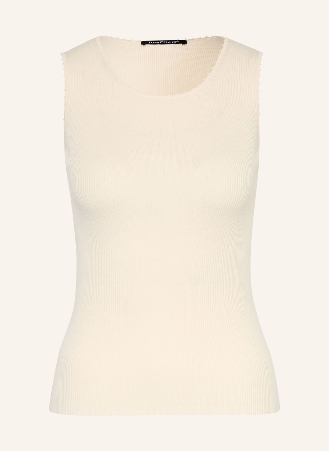 Luisa Cerano Dzianinowy Top weiss