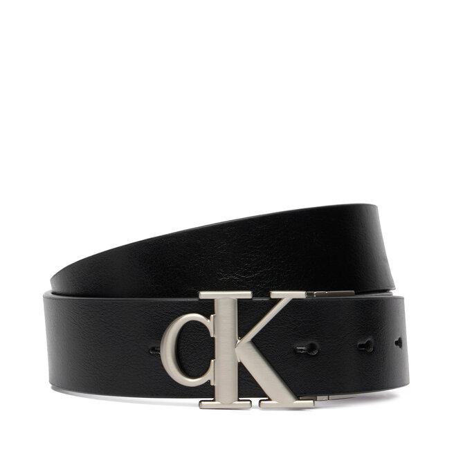 Pasek Calvin Klein Ck Buckle Tumbled 35Mm Adj/Rev LV04D7049G Czarny