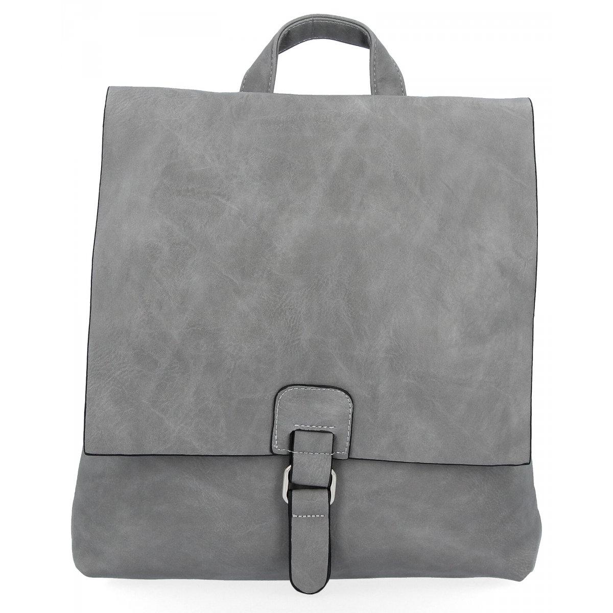 Stylowy Plecak Damski Vintage XL firmy Hernan HB0349 Jasno Szary