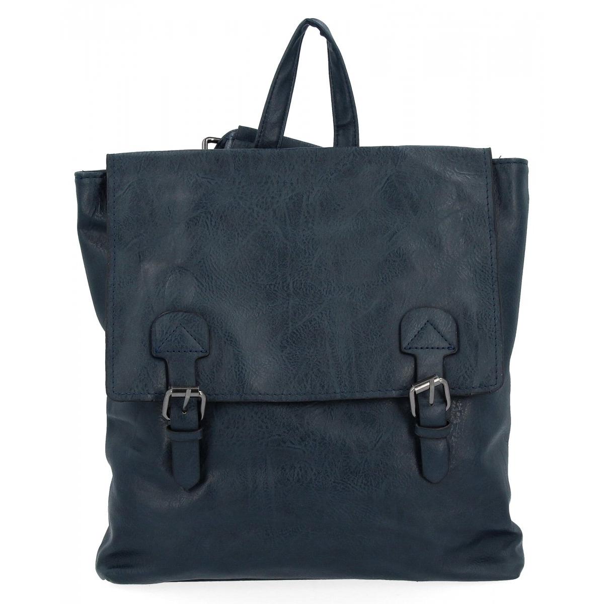 Duży Plecak Damski Vintage XL firmy Hernan HB0382 Granatowy