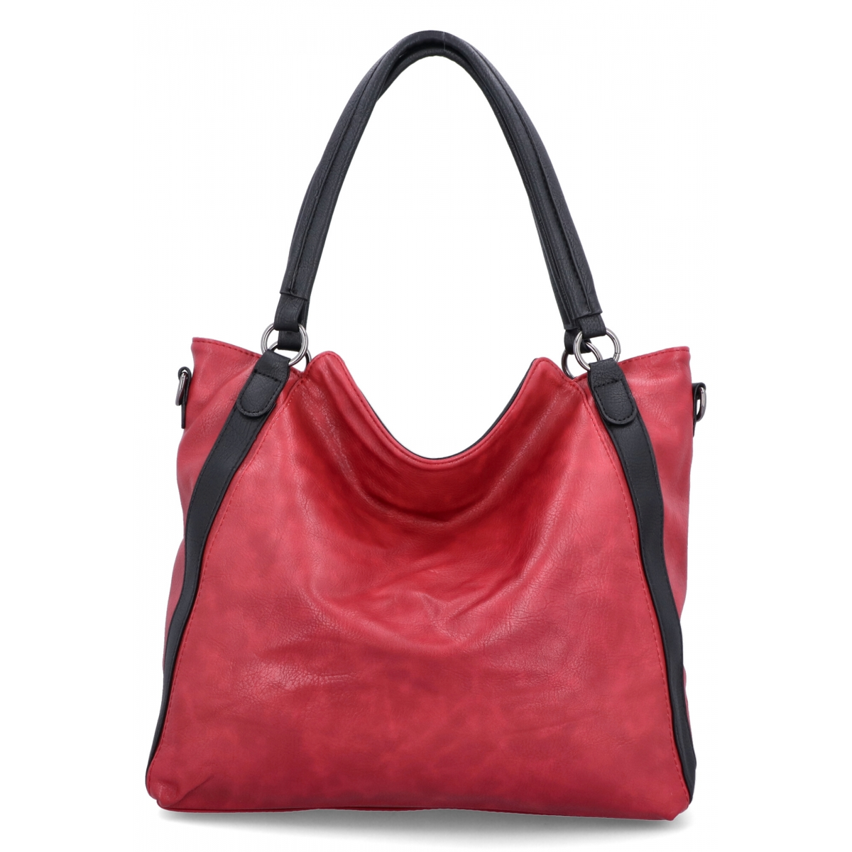 Torebka Damska Shopper Bag XL firmy Hernan HB0337 Bordowa