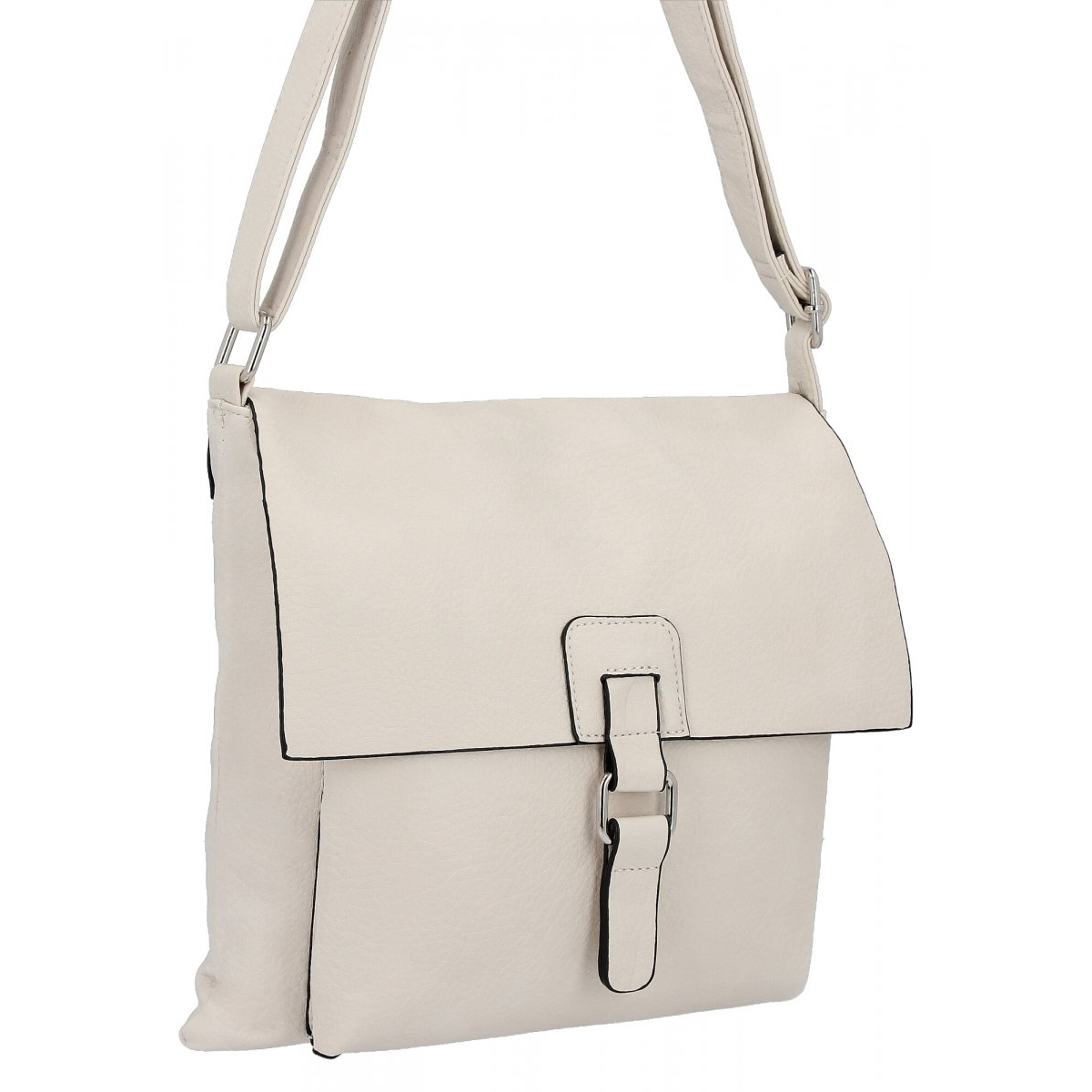 Torebka Damska Listonoszka Vintage firmy Hernan T-17 Beżowa