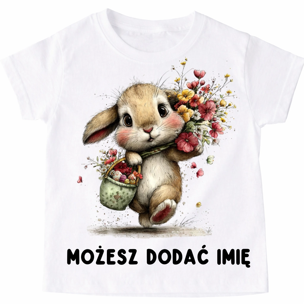 Koszulka z zajączkiem na Wielkanoc - wzór zajączek12