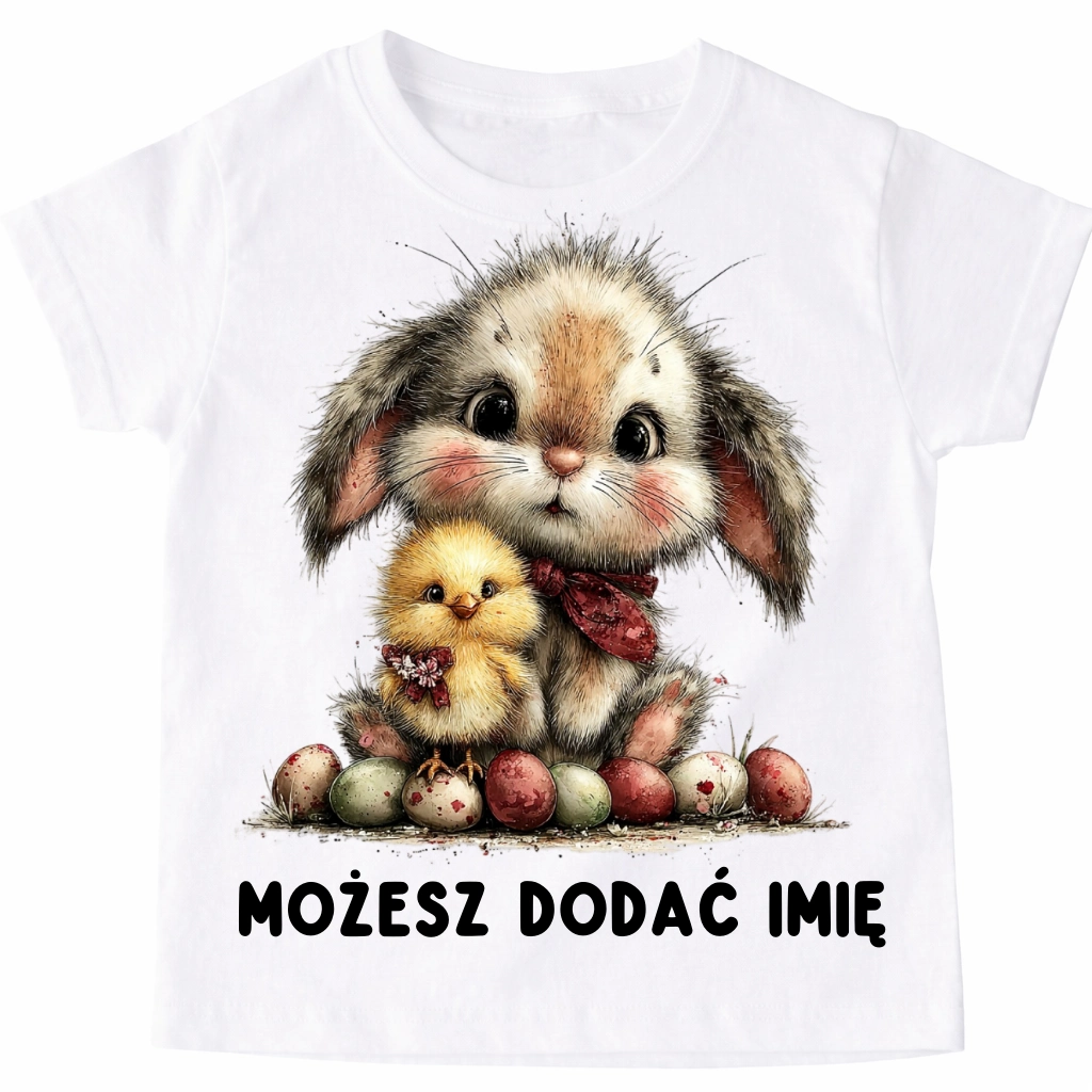 Koszulka z zajączkiem na Wielkanoc - wzór zajączek28