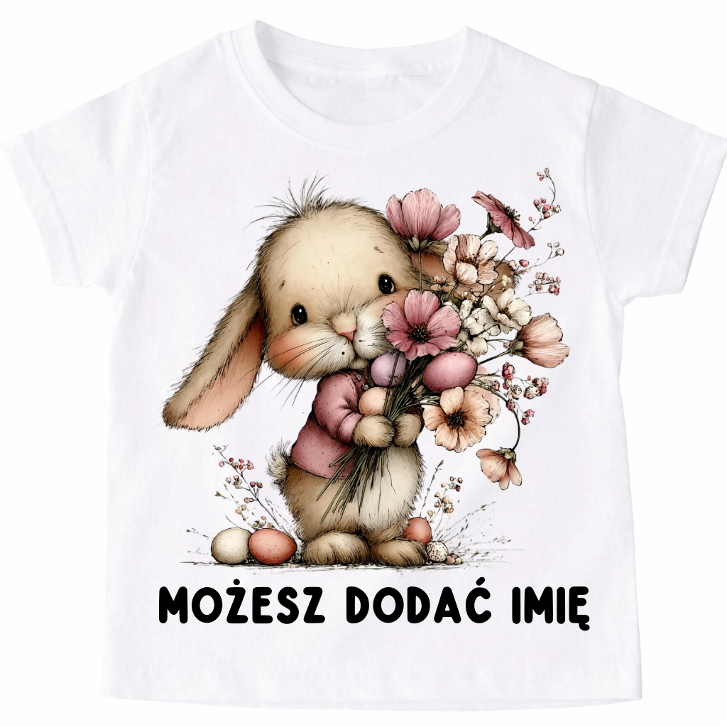 Koszulka z zajączkiem na Wielkanoc - wzór zając10