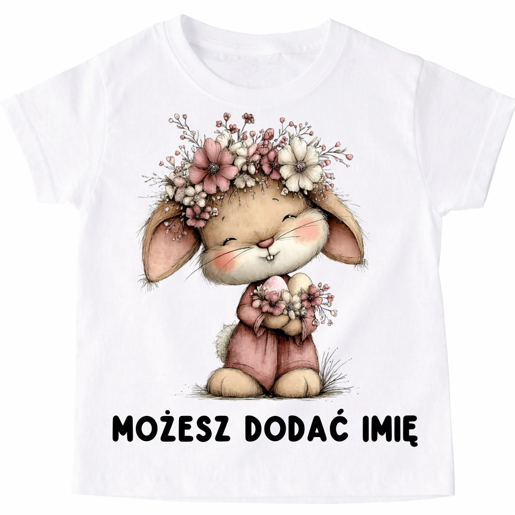Koszulka z zajączkiem na Wielkanoc - wzór zając12