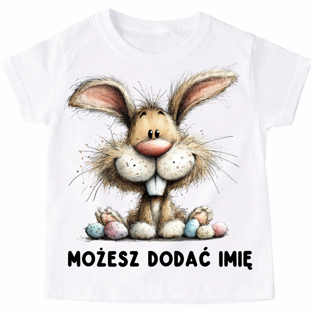 Koszulka z zajączkiem na Wielkanoc - wzór króliczek80-2