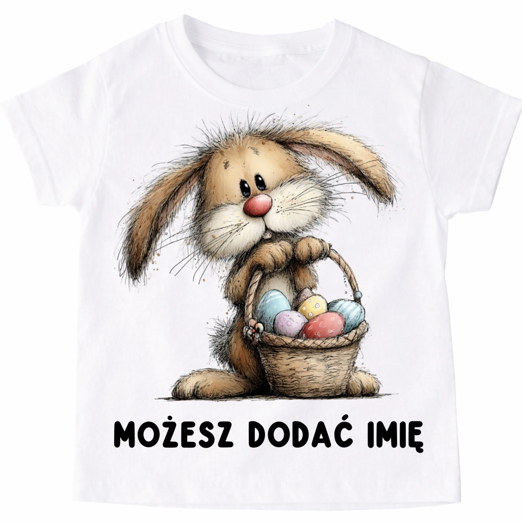 Koszulka z zajączkiem na Wielkanoc - wzór króliczek80-10