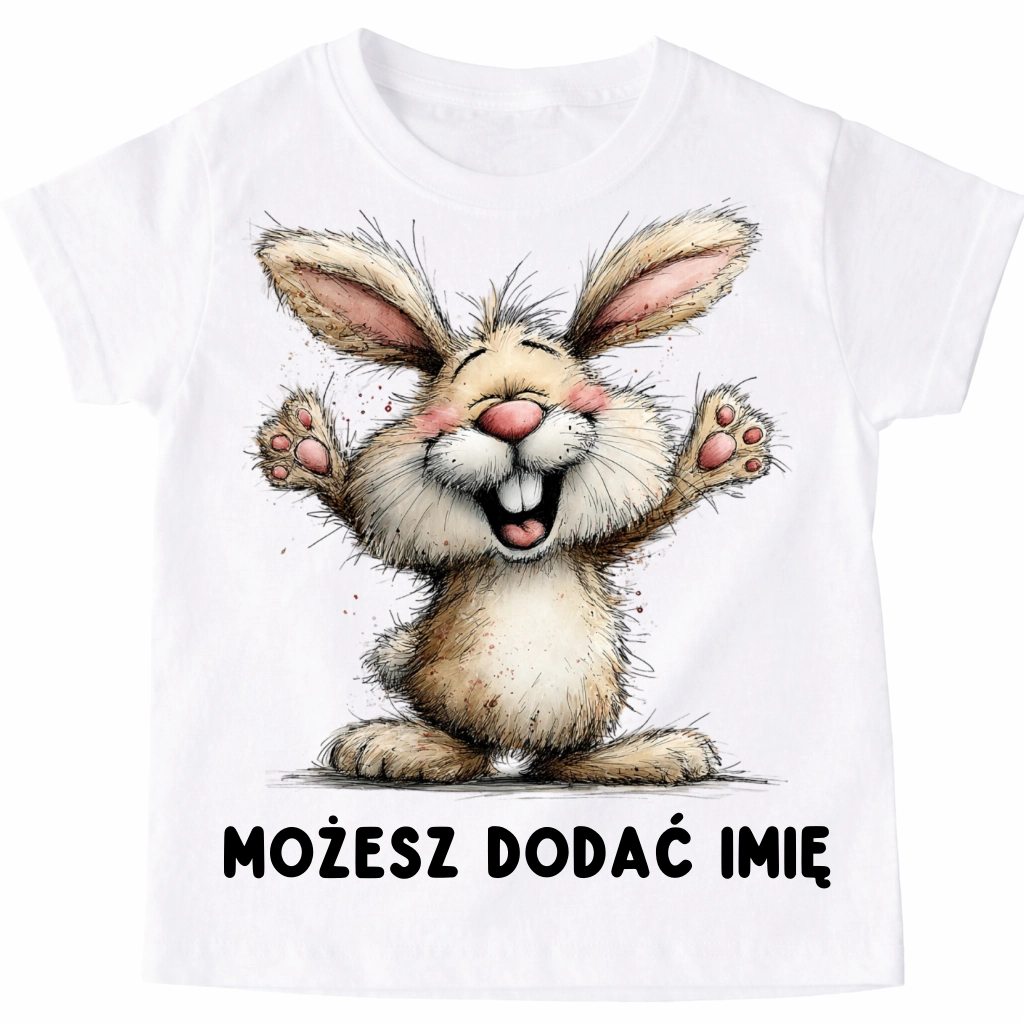 Koszulka z zajączkiem na Wielkanoc - wzór króliczek80-15