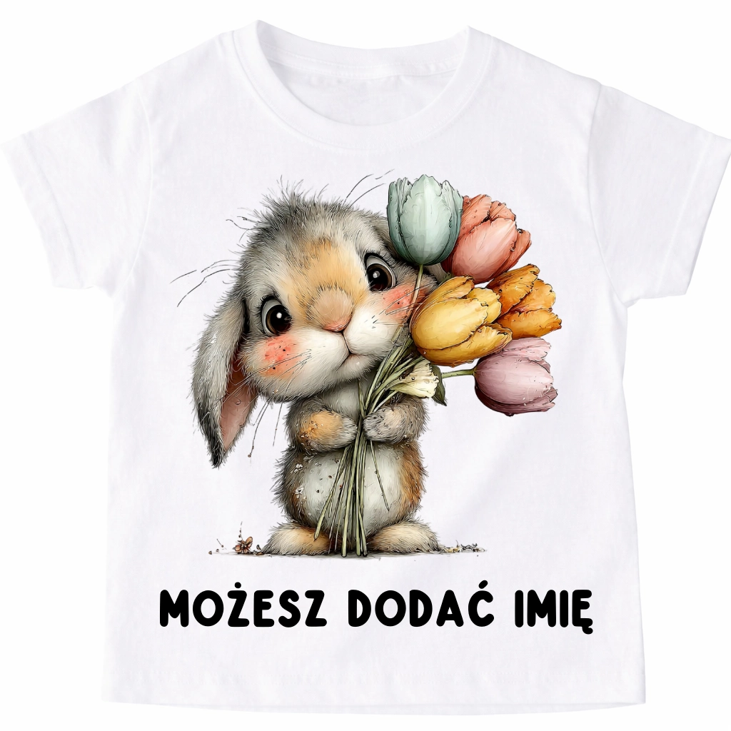 Koszulka z zajączkiem na Wielkanoc - wzór zajączek60-5