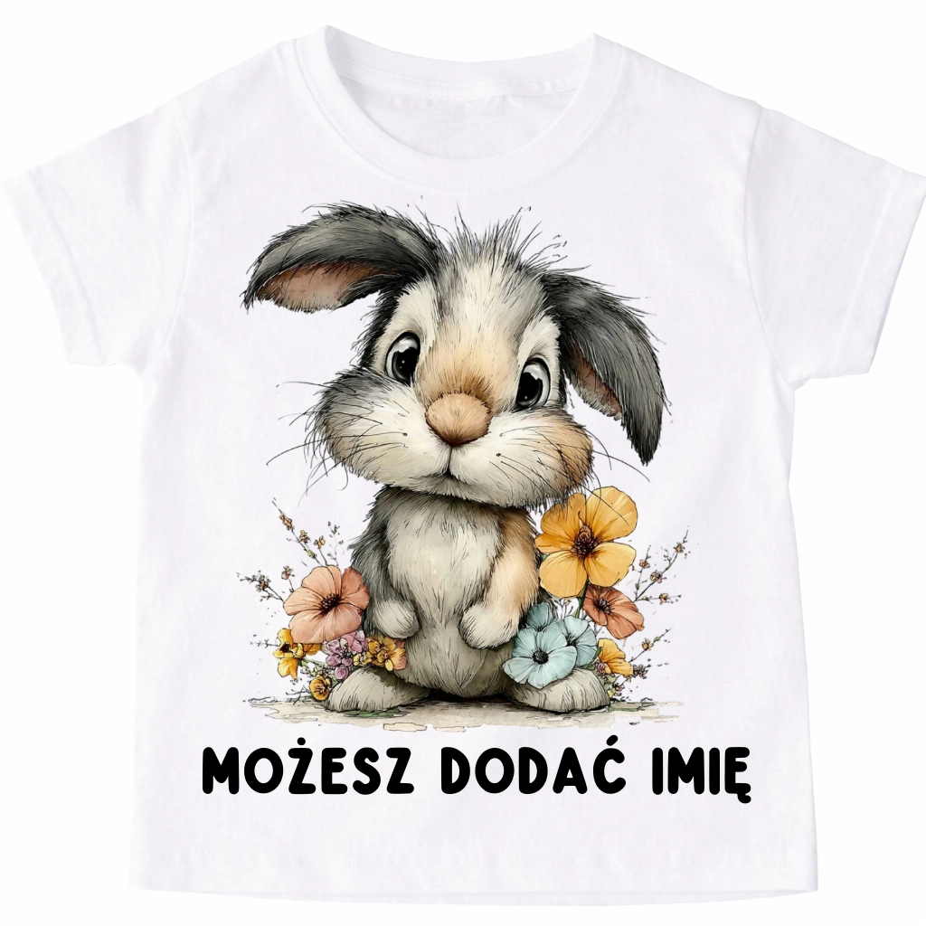 Koszulka z zajączkiem na Wielkanoc - wzór zajączek60-10