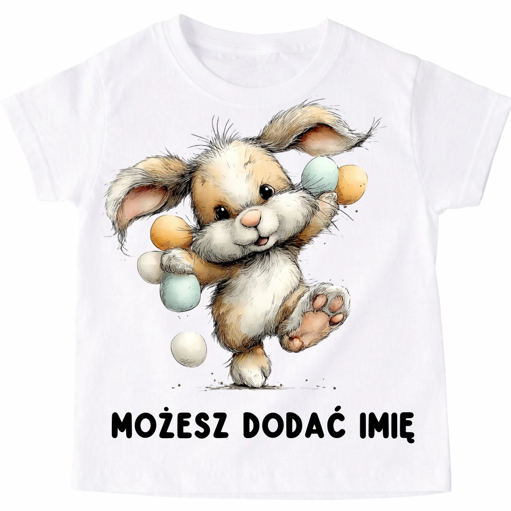 Koszulka z zajączkiem na Wielkanoc - wzór zajączek60-44