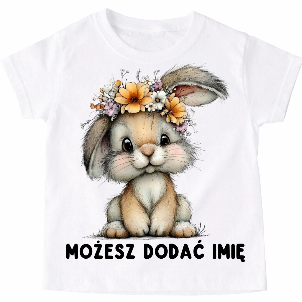 Koszulka z zajączkiem na Wielkanoc - wzór zajączek60-39
