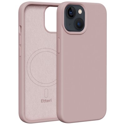 Etui ETTERI Silicone Mag do Apple iPhone 14 Jasnoróżowy