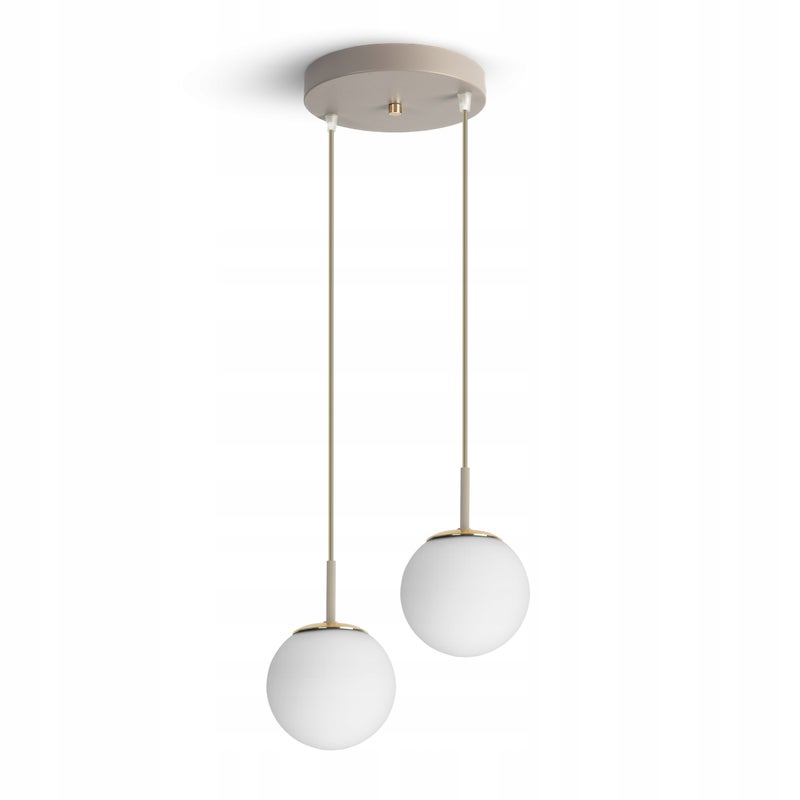 Lampa sufitowa wisząca – żyrandol beżowa Grey Beige 564-EZ2