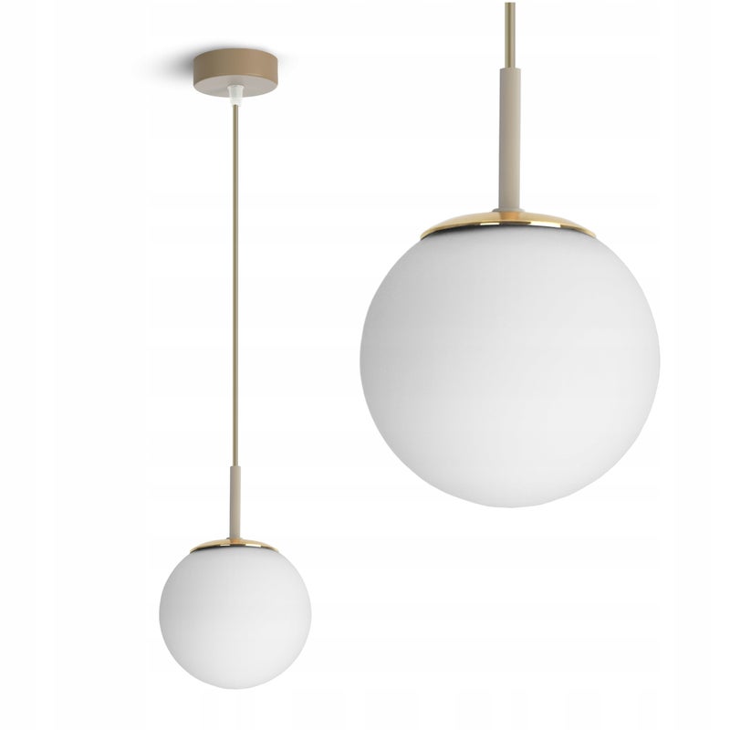 Lampa sufitowa wisząca – żyrandol beżowa Grey Beige 564-EZ1