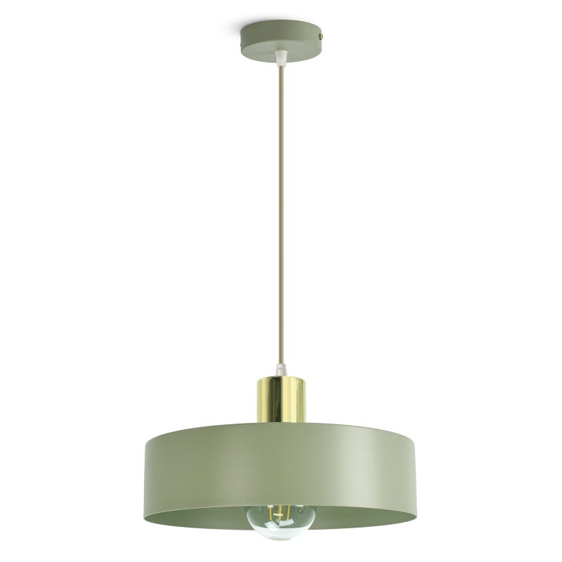 Lampa sufitowa wisząca szałwia pastelowa 486-D300 do korytarz nad blat stół
