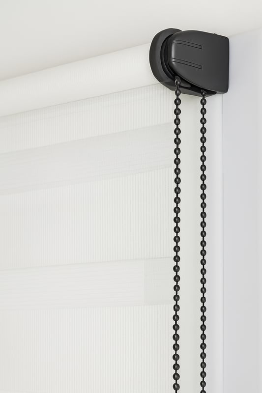 Roleta Dzień i Noc 65X150 biała, profil Antracyt, 1 szt