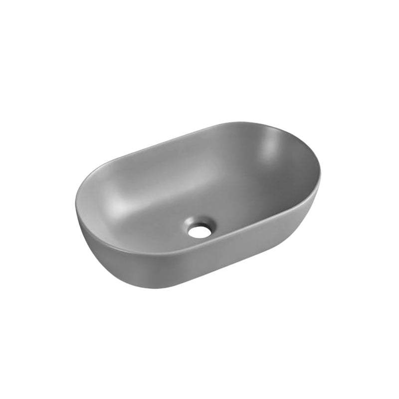 Umywalka nablatowa Uptrend SPARROW owalna, Pebble Grey mat 1 szt.