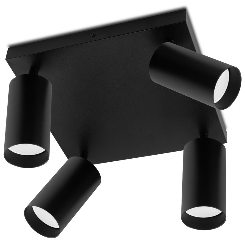 Lampa Sufitowa Lumiled Plafon Spot Tuba Reflektor Oprawa Halogenowa 4x GU10