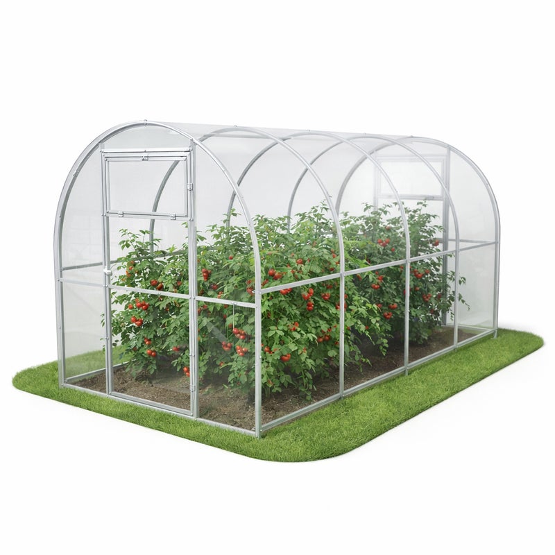 Szklarnia ogrodowa Tunel 2x2 m profile 20x20 poliwęglan 4mm - Szklarnia z poliwęglanu