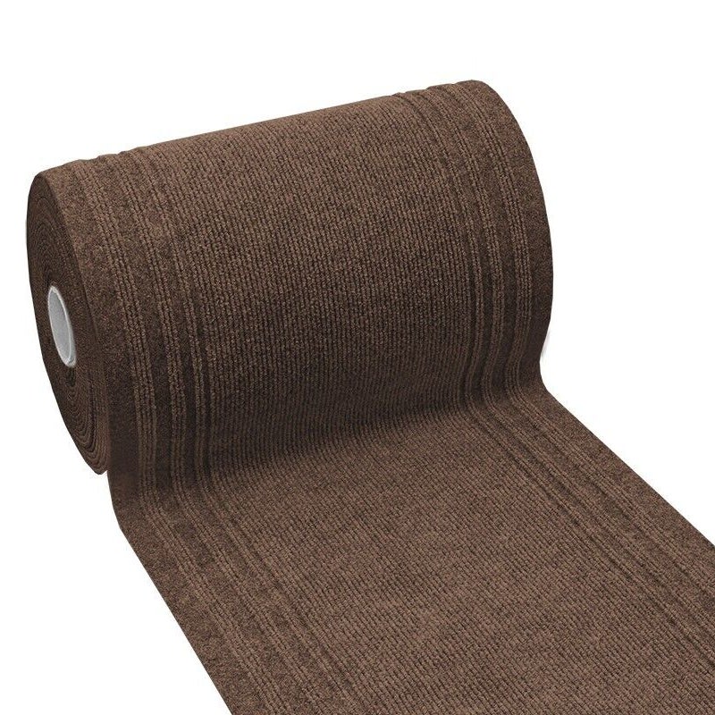 Dywan Chodnik Antypoślizgowy Do Wewnątrz Do Zewnątrz Korytarz Schody Chłonny 67x140 cm Brązowy