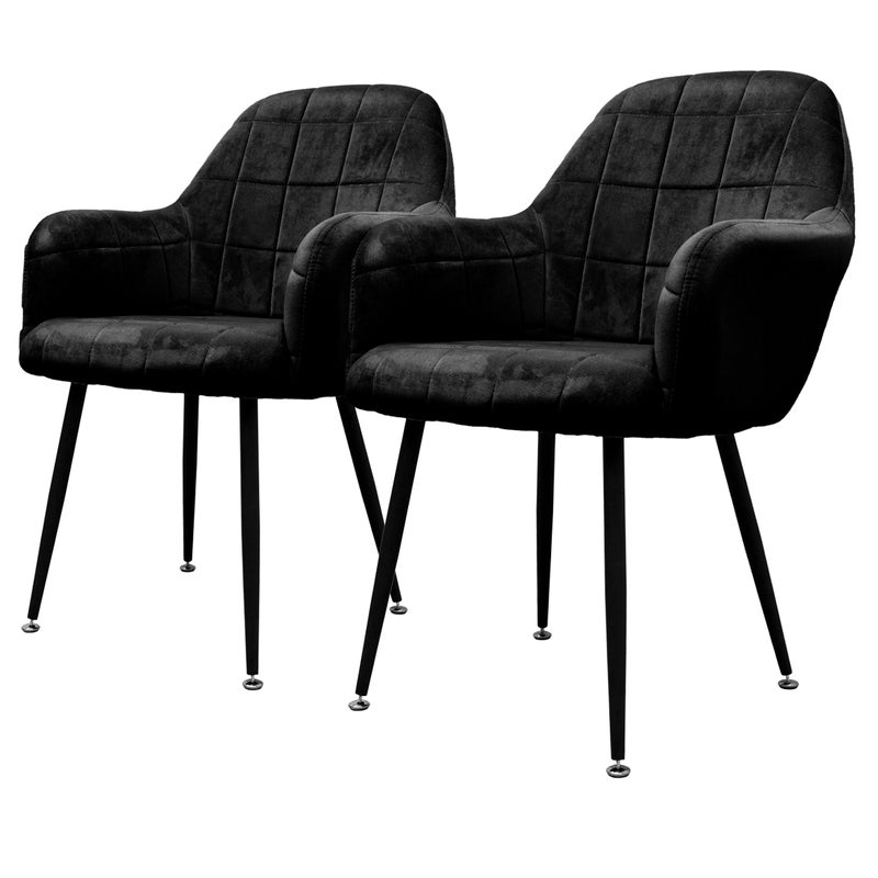 Zestaw 8 krzeseł do jadalni Krzesła do jadalni do salonu Krzesła Bordeaux Black