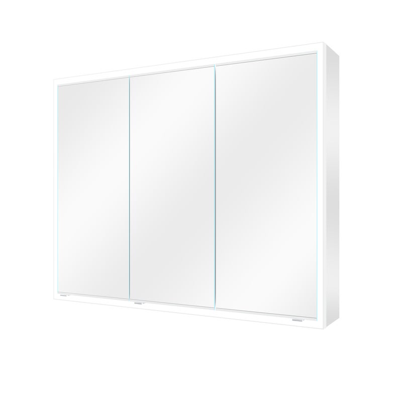 Szafka łazienkowa z lustrem i oświetleniem Remix 100 x 80 cm Sensea