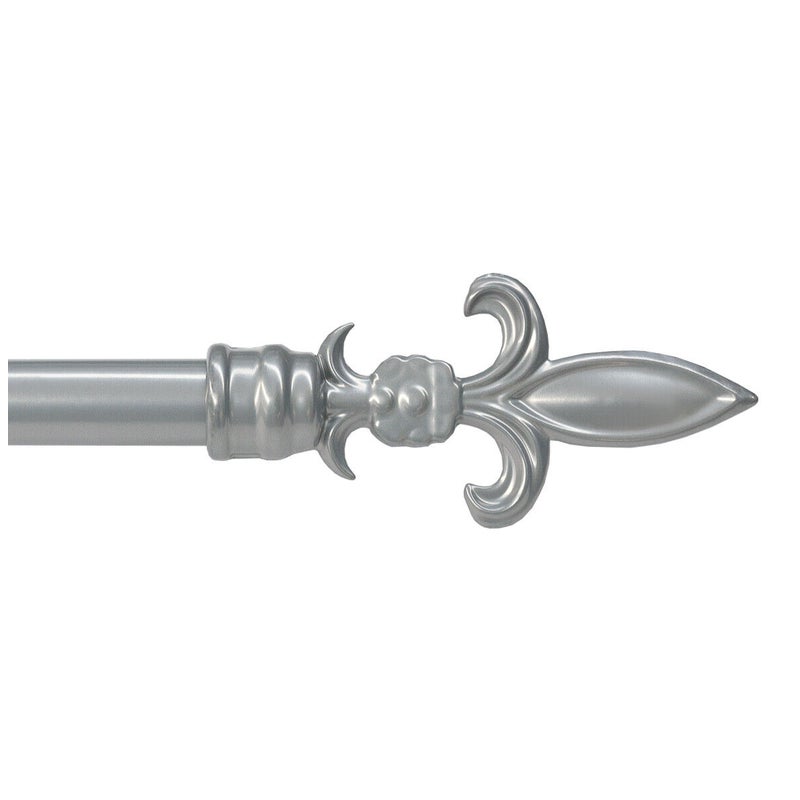 Karnisz Żelazko Rozsuwany Karnisz Kółka oszczep 120-210 Cm Szary