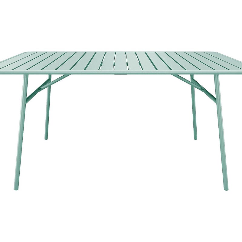 Stół ogrodowy o dł. 200 cm z metalu - Migdałowa zieleń - MIRMANDE marki MYLIA