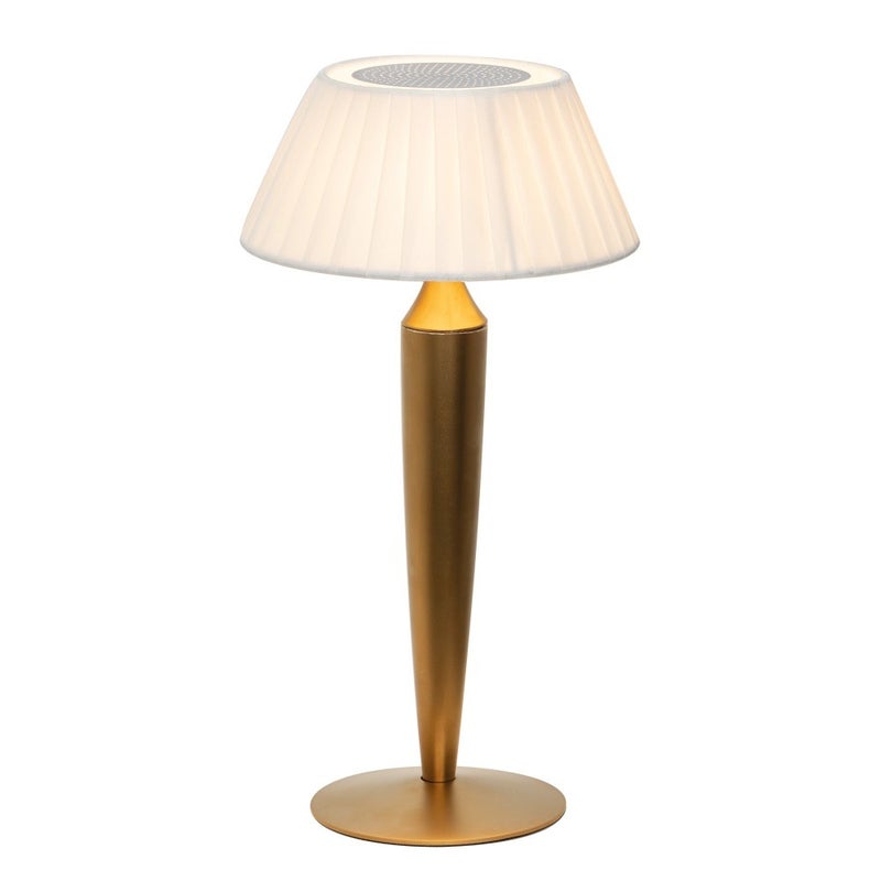 Zdjęcia - Żyrandol / lampa Zafferano Lampa stołowa Flaminia  LED Touch z akumulatorem - klasyczny design bezprzewodowy, kolor złoty 