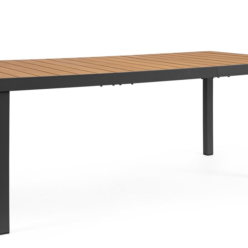 Stół aluminiowy z blatem Polywood, 190x90 Antracyt do użytku wewnątrz i na zewnątrz