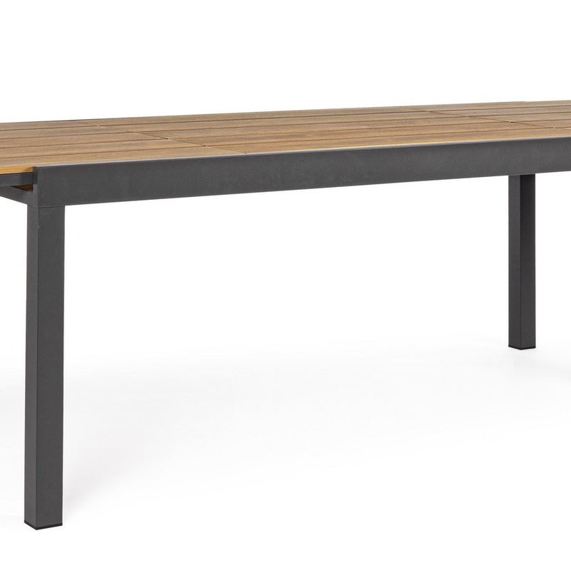 Rozkładany stół aluminiowy z blatem Polywood 200-300X95 Antracyt