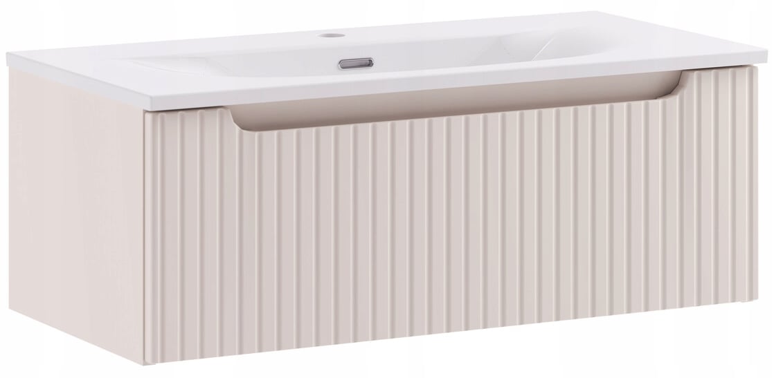 Szafka łazienkowa Nova Kaszmir 80 cm z umywalką ceramiczną SKY