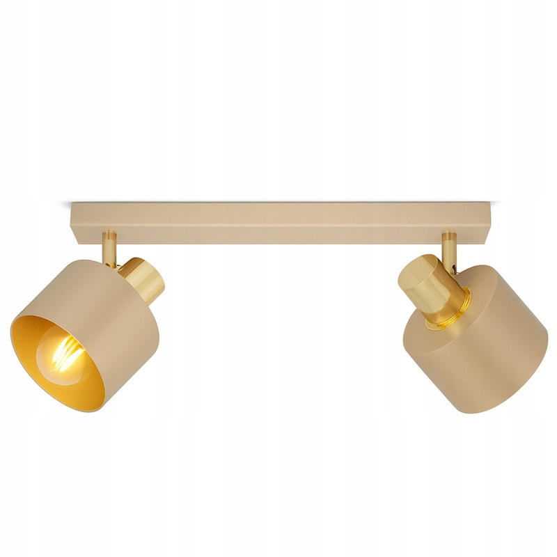 Lampa sufitowa Plafon Żyrandol Kaszmir Ecru Beżowa 485-BG2 Pokoju Sypialni