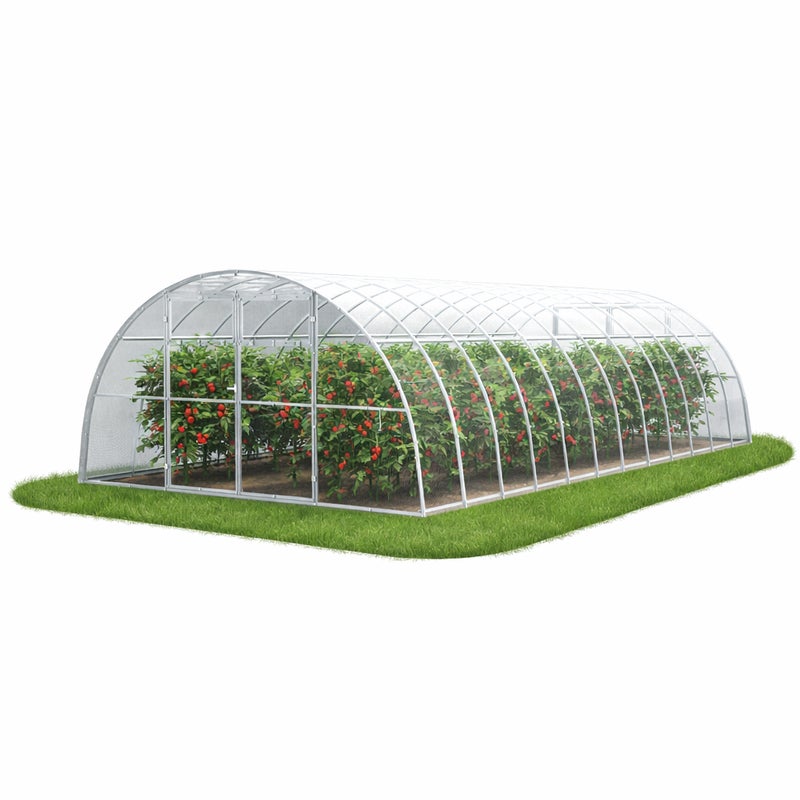 Szklarnia ogrodowa Tunel 4x8 m profile 40x20 poliwęglan 6mm - Szklarnia z poliwęglanu